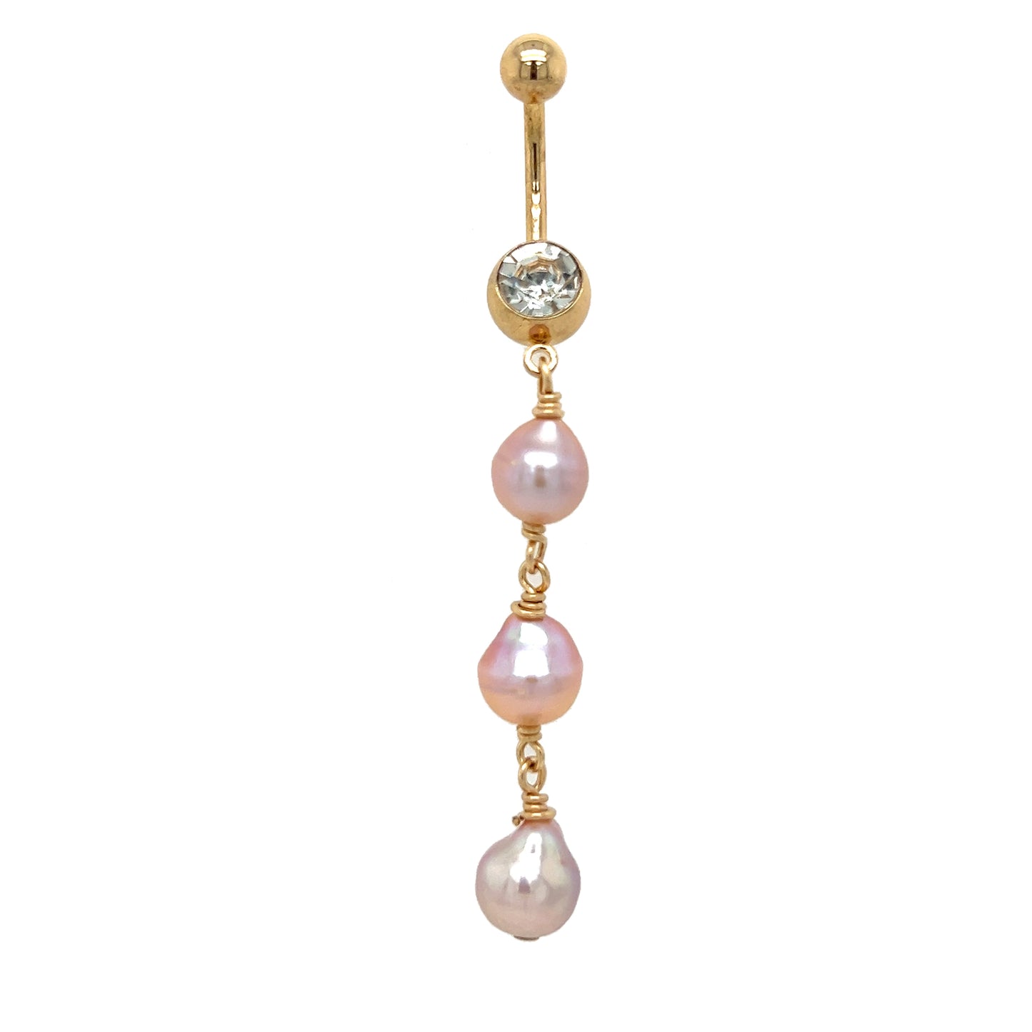 Pink Edison Triple Dangle Piko Ring