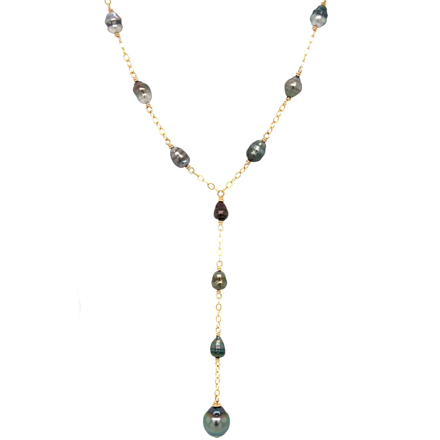 Tahitian Keshi Statement Lariat