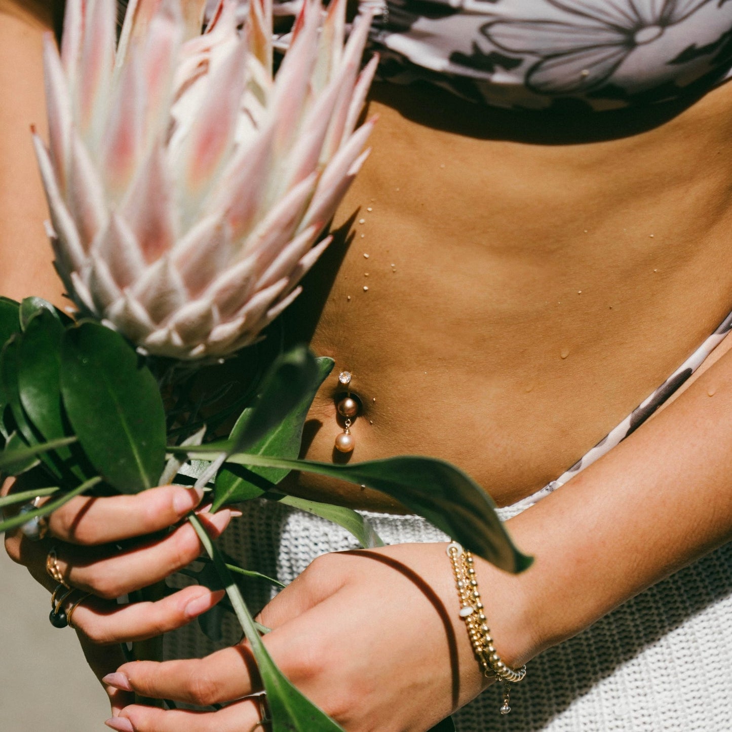 Double Pink Edison Piko Ring - Kahakai Collections