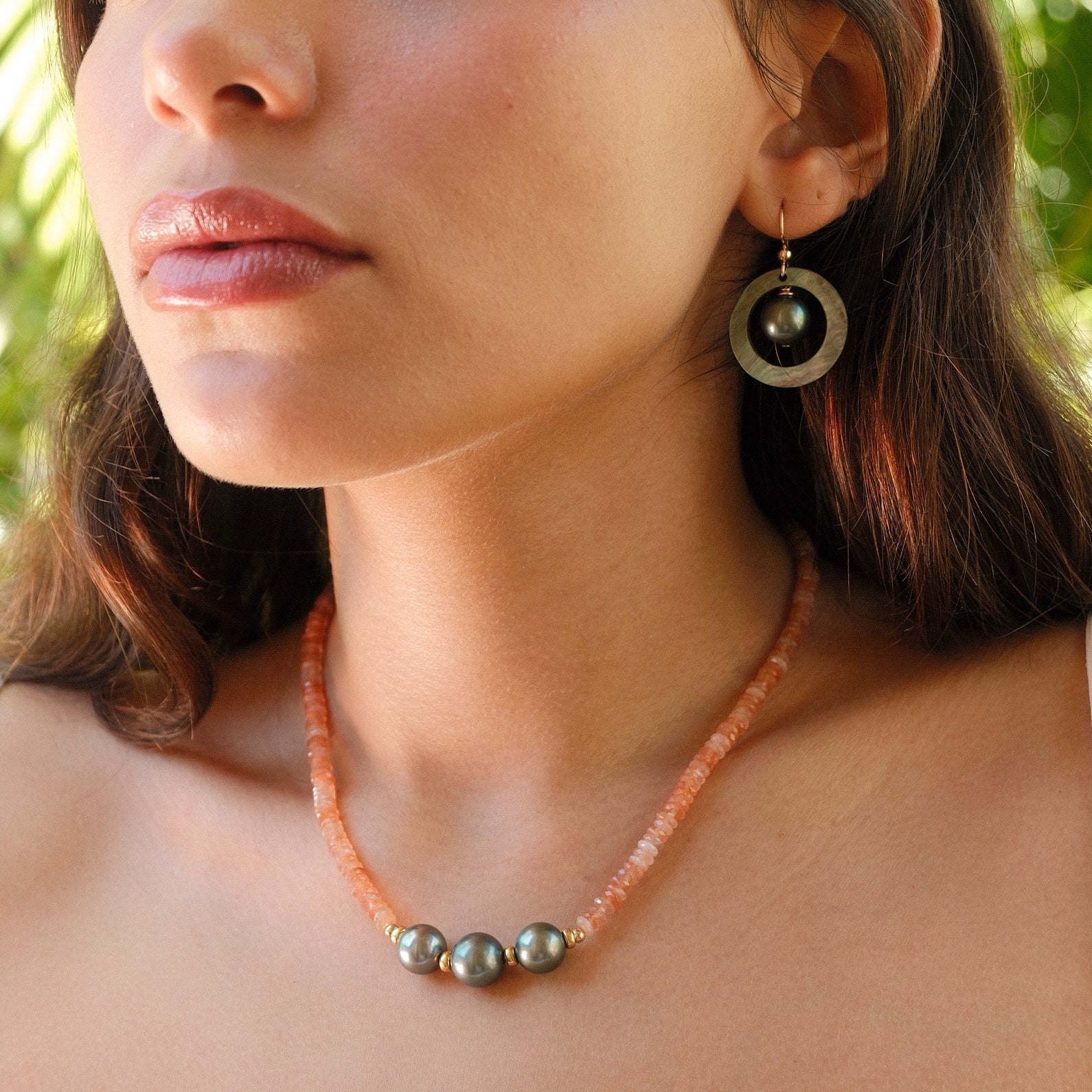 Mother of Pearl Hoops - Kahakai Collections