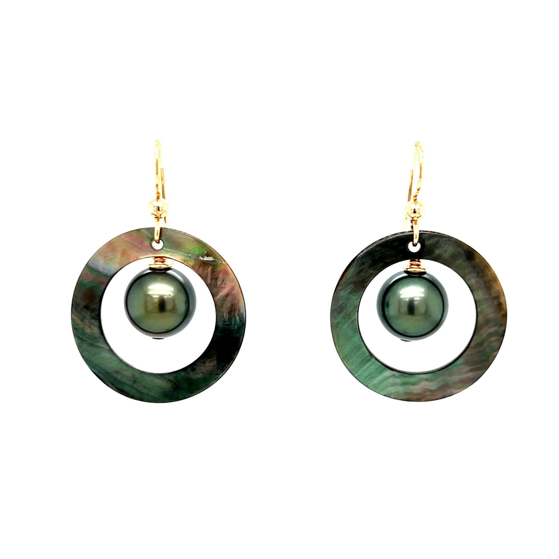 Mother of Pearl Hoops - Kahakai Collections