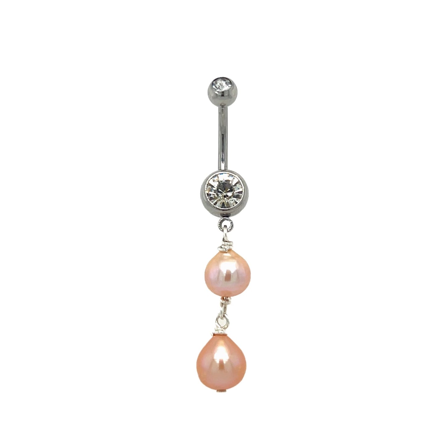 Pink Edison Double Dangle Piko Ring - Kahakai Collections