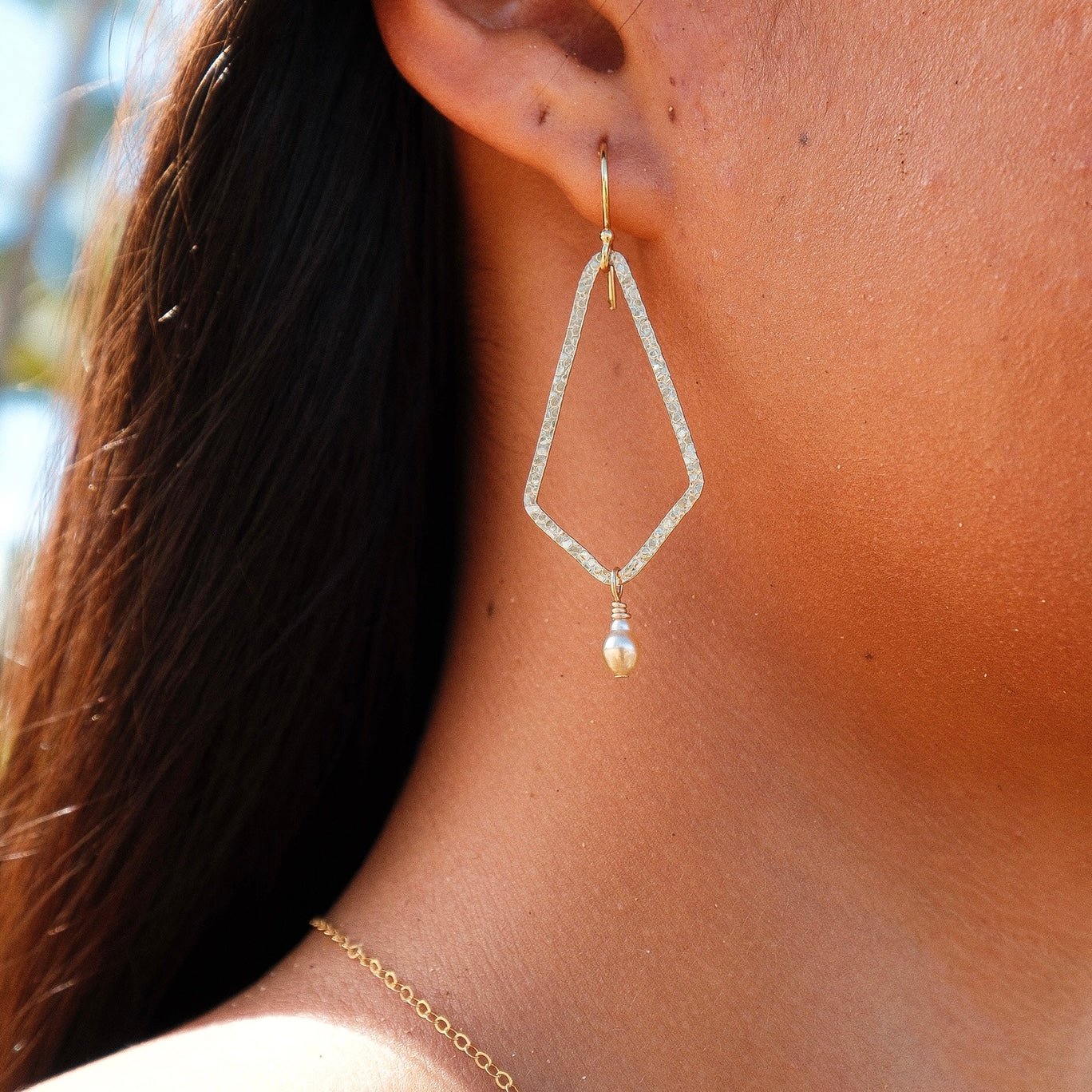 South Sea Keshi Earrings - Kahakai Collections