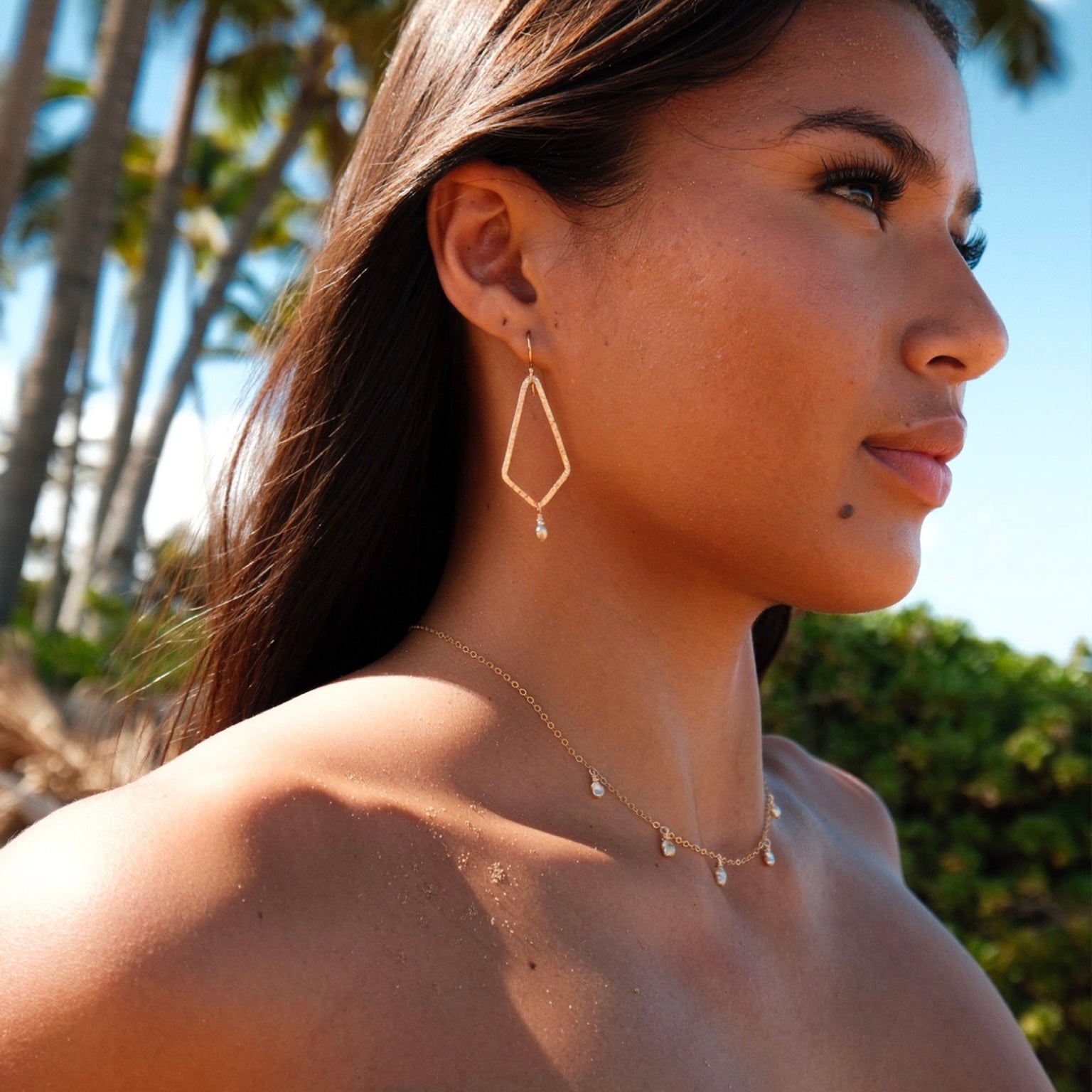 South Sea Keshi Earrings - Kahakai Collections