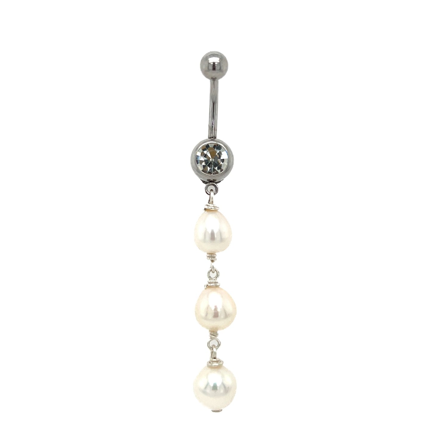 White Edison Triple Dangle Piko Ring - Kahakai Collections