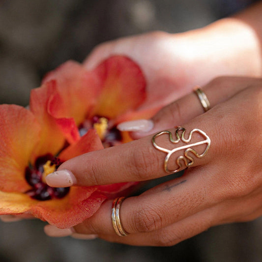 14K Gold Fill Monstera Ring - Kahakai Collections
