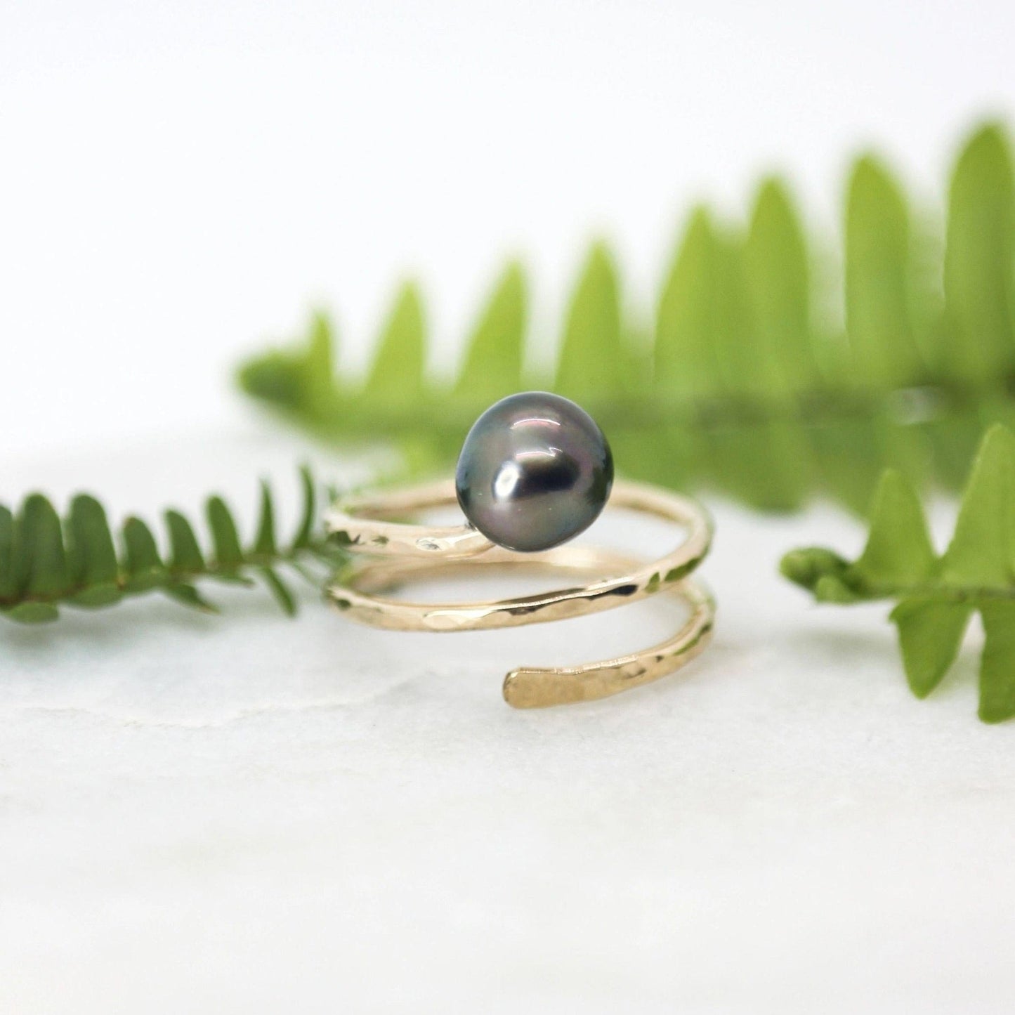 Nohea Tahitian Pearl Ring - Kahakai Collections