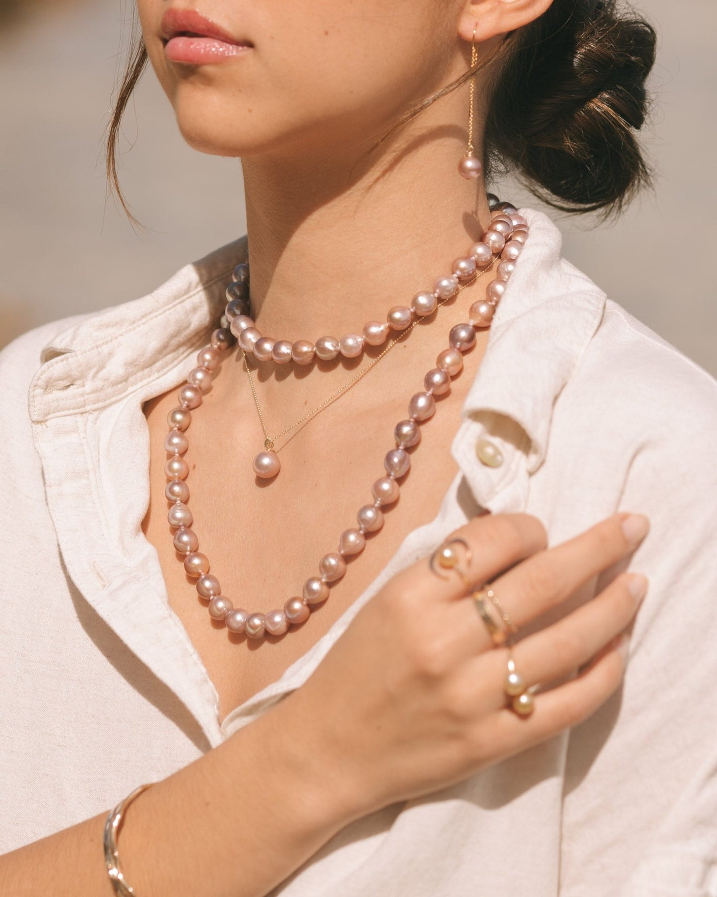 Pink Edison Luna Ring - Kahakai Collections