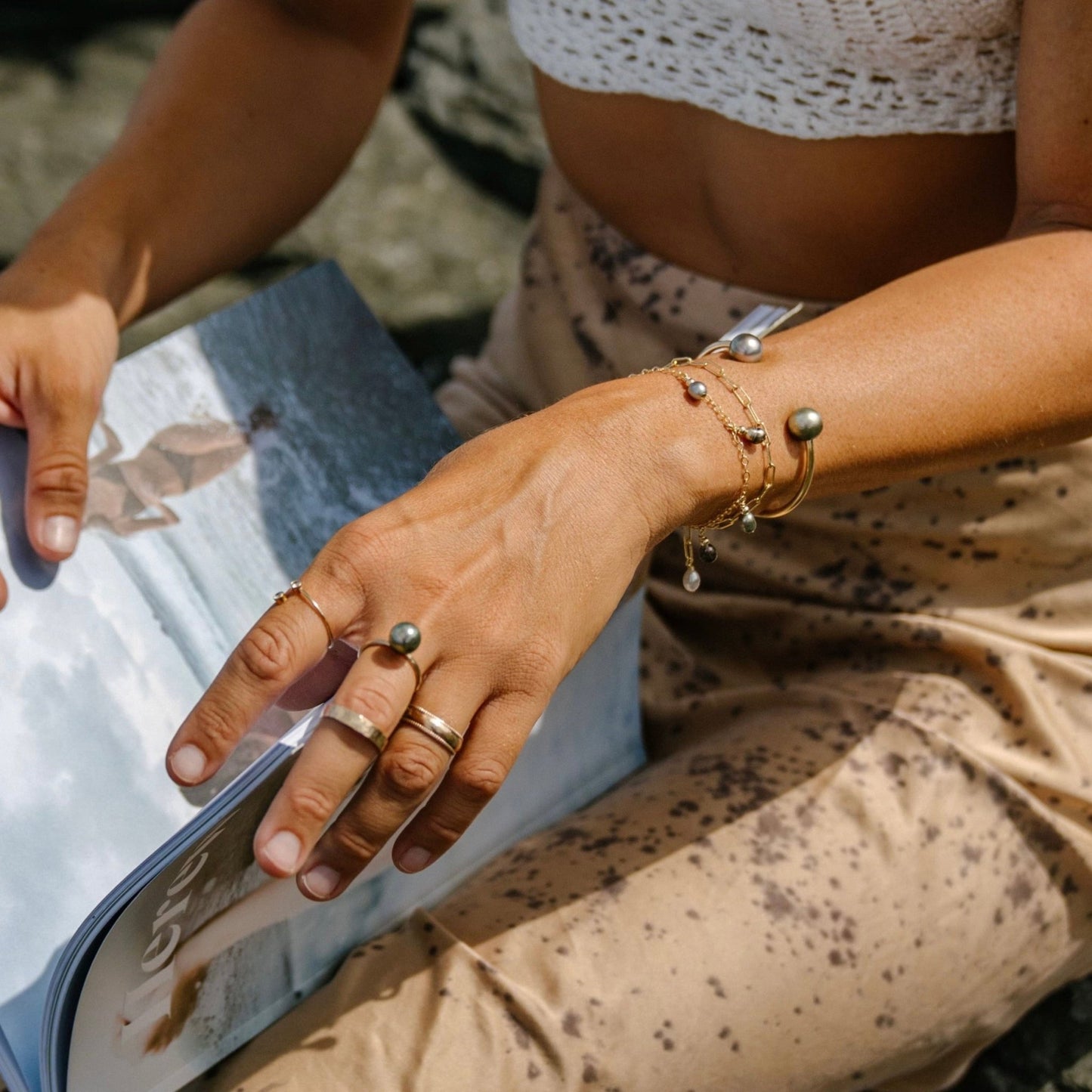 Single Tahitian Pearl Ring - Kahakai Collections