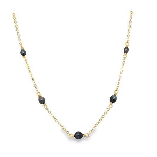 Tahitian Keshi Necklace - Kahakai Collections