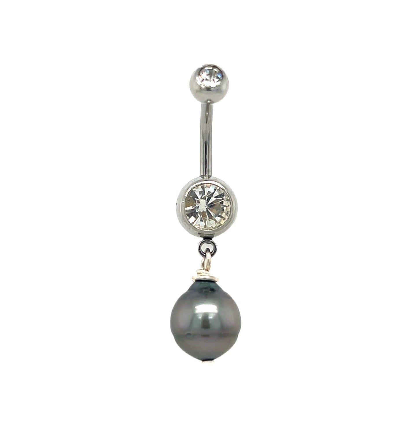 Tahitian Pearl Dangle Piko Ring - Kahakai Collections