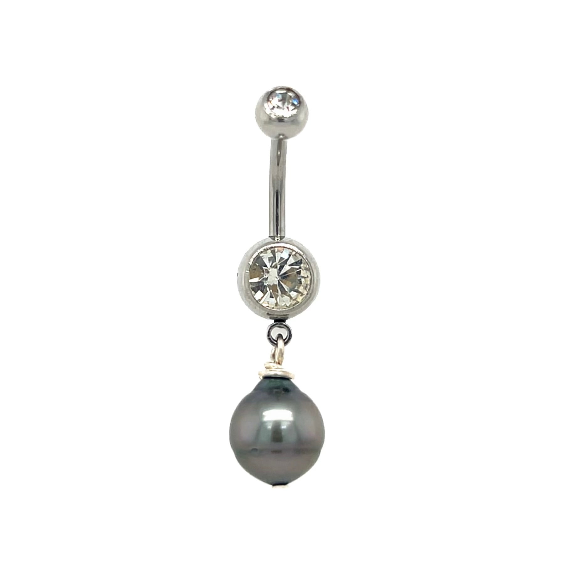 Tahitian Pearl Dangle Piko Ring - Kahakai Collections