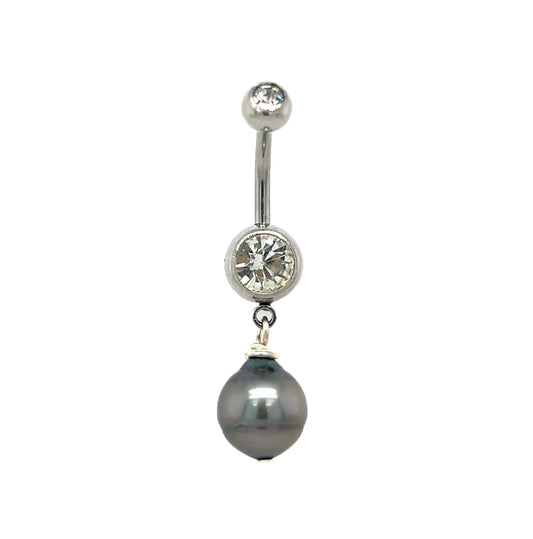 Tahitian Pearl Dangle Piko Ring - Kahakai Collections