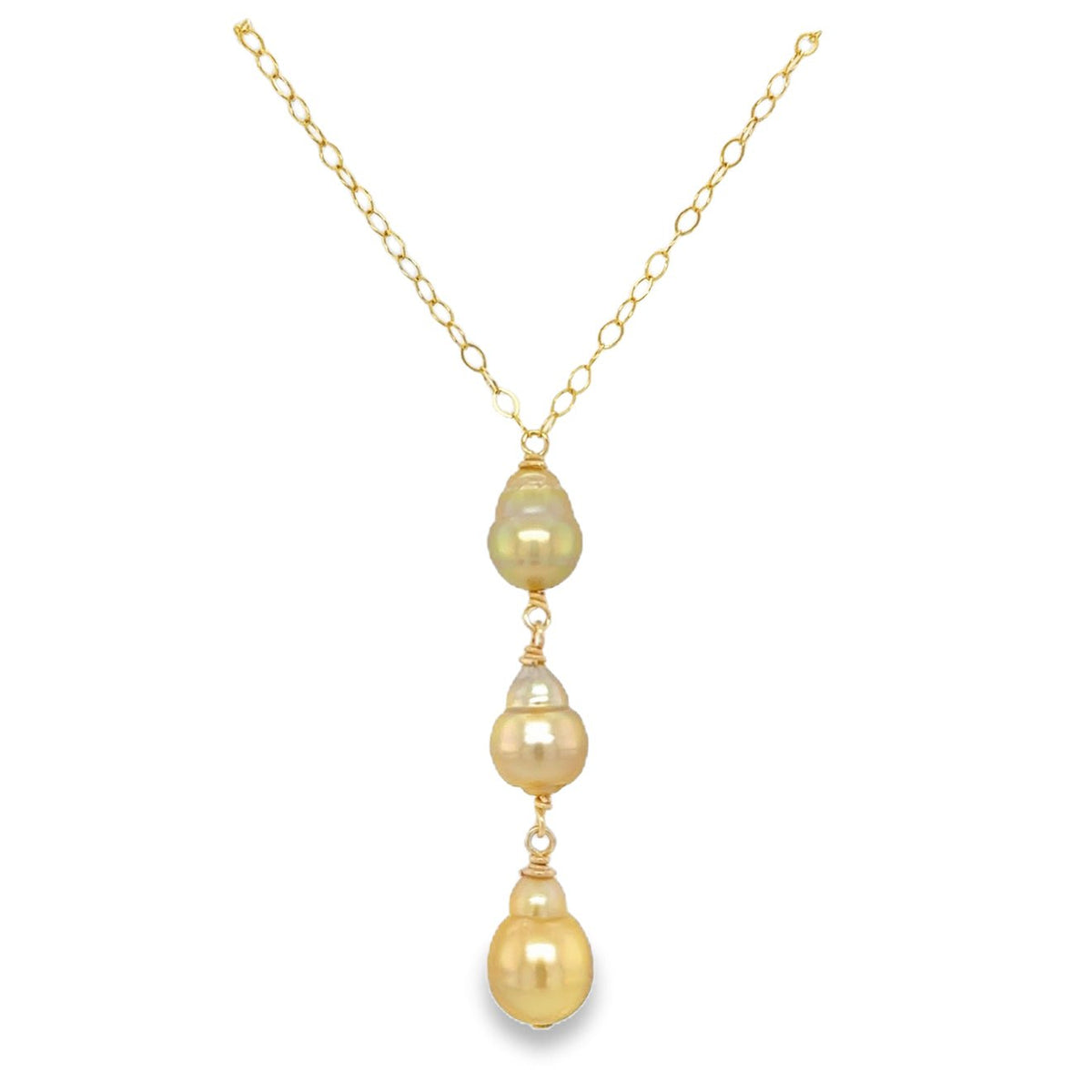 Triple South Sea Lariat - Kahakai Collections