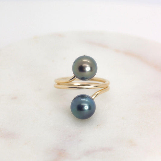 Kawehi Tahitian Pearl Ring - Kahakai Collections