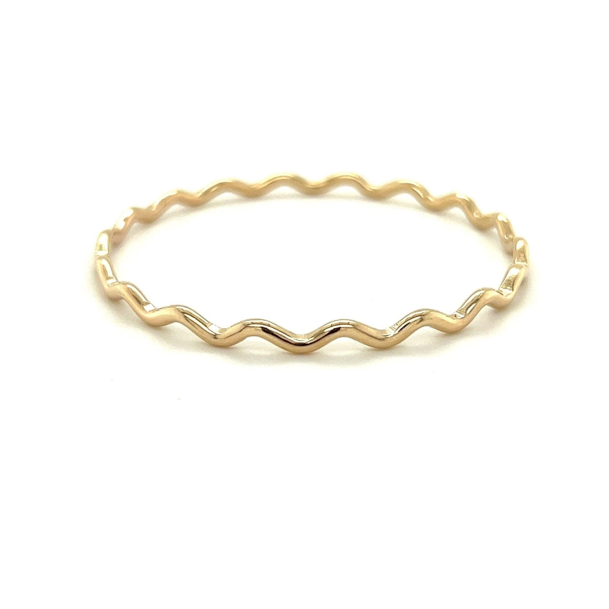Wavy Bangle (Hammered Texture) - Kahakai Collections