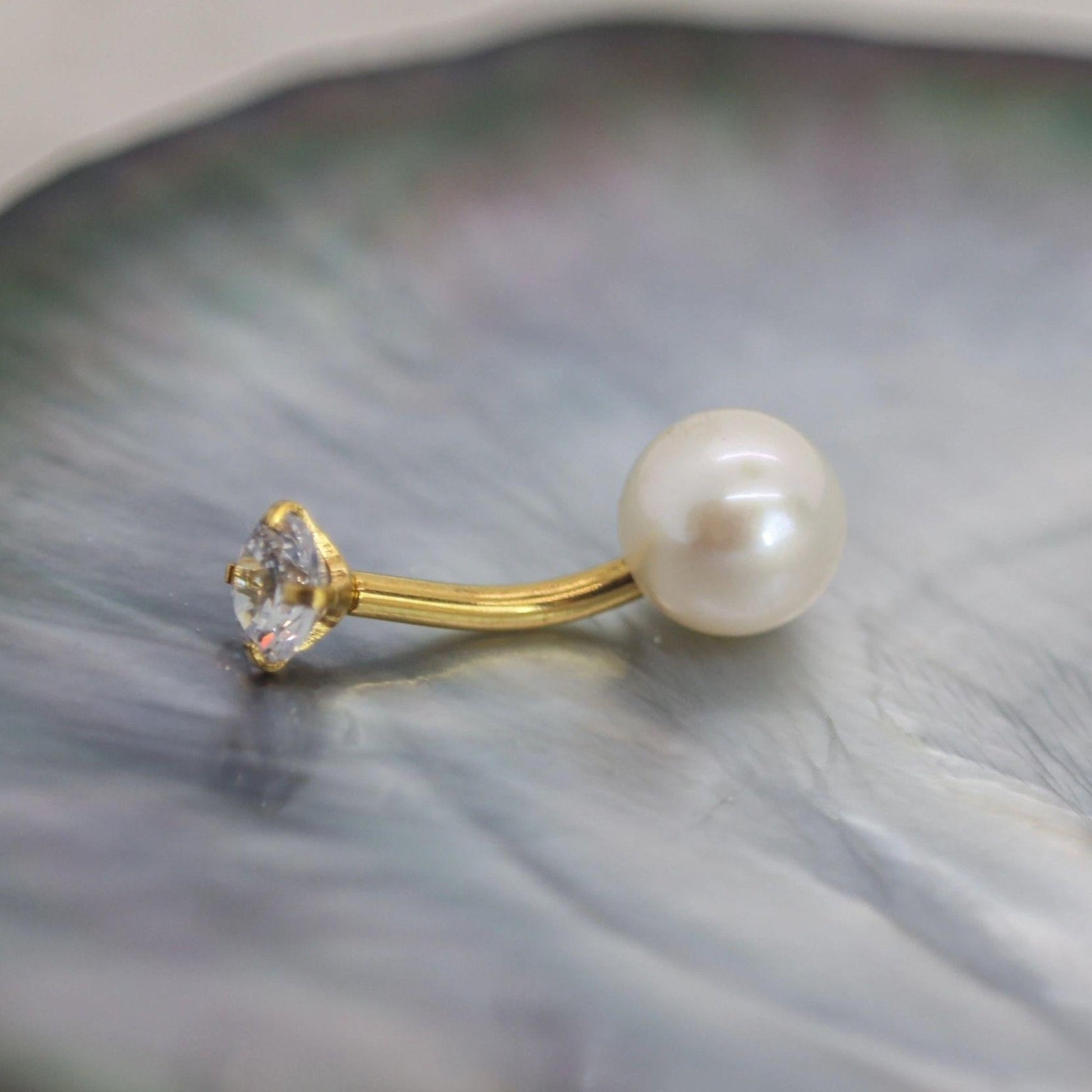 White Edison Piko Ring - Kahakai Collections